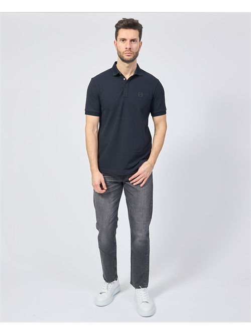 Polo Armani Exchange slim fit in piqué elasticizzato ARMANI EXCHANGE | 8NZF91-ZJ81Z1510